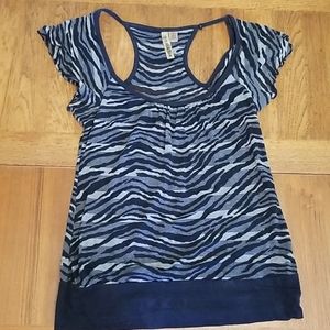 Zebra print top